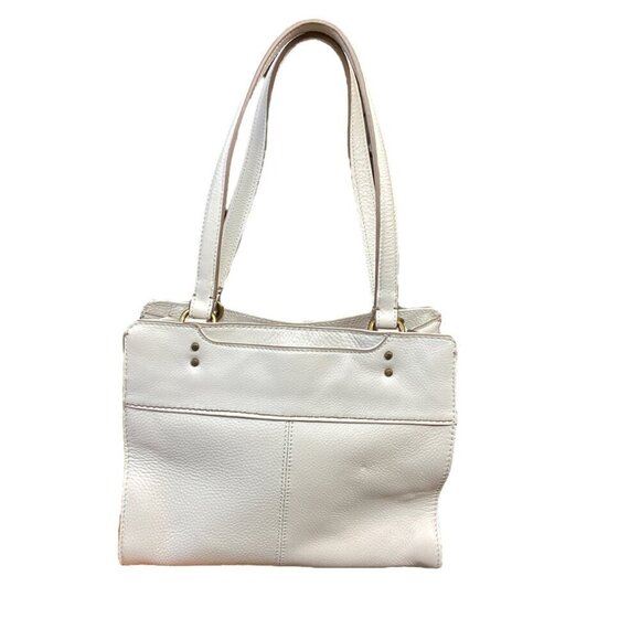 The Sak Alameda Leather Satchel Stone/Cream/Bone Color 207N - Picture 4 of 10